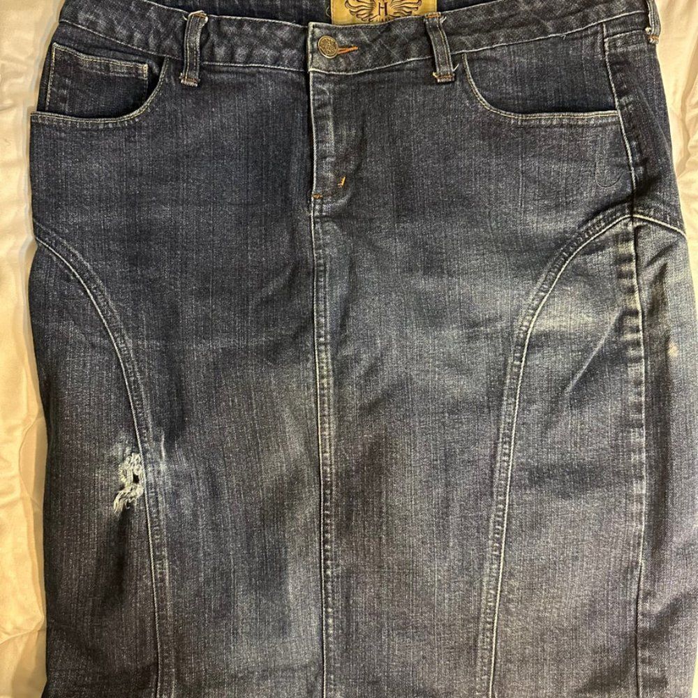 Hinta Denim Long Skirt S 15